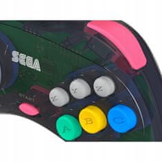 Retro-Bit Official SEGA Saturn Pad Slate Grey