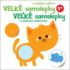 Velké samolepky s domácími zvířaty Kočka - Veľké samolepky s domácimi zvieratami Mačka