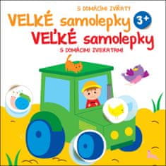 Velké samolepky s domácími zvířaty Traktor - Veľké samolepky s domácimi zvieratami Traktor