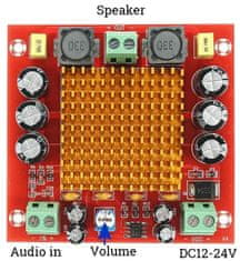 HADEX Zesilovač 150W, modul XH-M544 s TPA3116DA