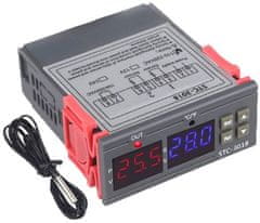 HADEX Digitální termostat STC-3018 rozsah -55°C~120°C, 12V DC