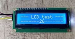 HADEX Displej LCD1602A I2C, 16x2 znaků, modré podsvícení