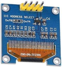 HADEX Displej OLED 0,96", 128x64 znaků, IIC/I2C, 4piny, modrožlutý