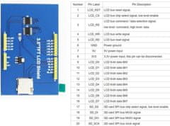 HADEX Dotykový barevný displej 3,5" pro Arduino UNO R3, ILI9486