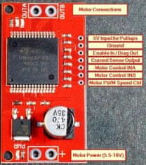 HADEX Motor shield VNH2ASP30 pro velké krokové motory