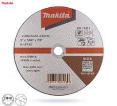 Makita Kovový kotouč 230x2,0 INOX D-18792