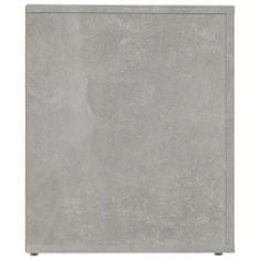 Greatstore Noční stolek betonově šedý 50x39x47 cm