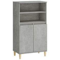 Greatstore Skříň highboard betonově šedá 60 x 36 x 110 cm kompozitní dřevo