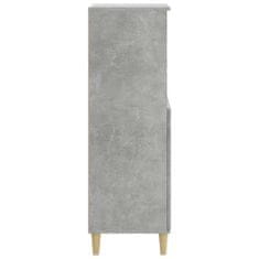 Greatstore Skříň highboard betonově šedá 60 x 36 x 110 cm kompozitní dřevo