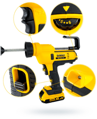 DeWalt DCE560D1 bateriová ždímací pistole 18V 310ml