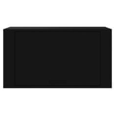 Vidaxl Nástěnný botník černý 70 x 35 x 38 cm kompozitní dřevo