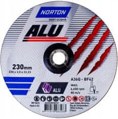 Norton Kotouč na řezání hliníku NORTON ALU 230x3mm