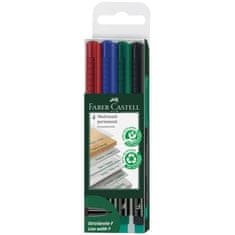 Faber-Castell Popisovač OHP permanentní F, 4 set