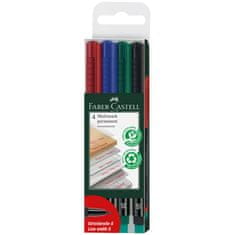 Faber-Castell Popisovač OHP permanentní S, 4 set