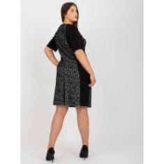 Factoryprice Dámské šaty s krátkými rukávy elegantní plus size SUZETTE černé NU-SK-1414.84P_392758 42