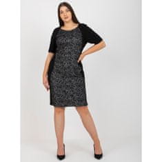 Factoryprice Dámské šaty s krátkými rukávy elegantní plus size SUZETTE černé NU-SK-1414.84P_392758 42