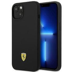 Ferrari FEHCP14SSIBK hard silikonové pouzdro iPhone 14 6.1" black Silicone Metal Logo