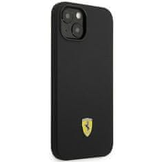 Ferrari FEHCP14SSIBK hard silikonové pouzdro iPhone 14 6.1" black Silicone Metal Logo