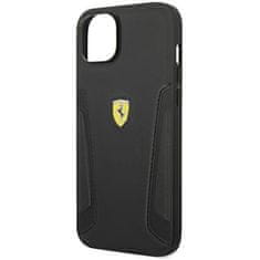 Ferrari FEHCP14MRBUK hard silikonové pouzdro iPhone 14 PLUS 6.7" black Leather Stamp Sides