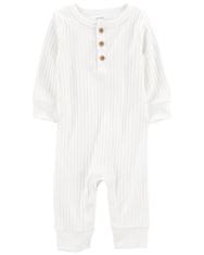 Carter's Overal bez nožiček White Henley neutrál 6m