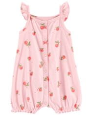 Carter's Overal letní Pink Peach holka 9m