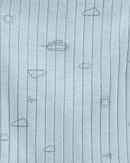 Carter's Set 3dílný triko dl. rukáv, polodupačky, čepice Blue Clouds neutrál NB/vel. 56