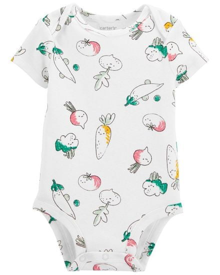 Carter's Body krátký rukáv Ivory Vegetables holka 18m