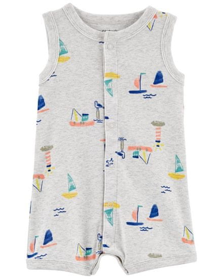 Carter's Overal letní Grey Boats kluk 9m