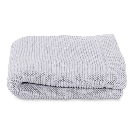 Chicco Deka pletená Tricot Blanket Light Grey 70x90 cm