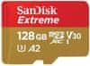 SanDisk Micro (SDXC) SanDisk Extreme 128GB 190MB/s UHS-I U3 + SD adaptér (SDSQXAA-128G-GN6MA)