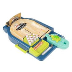INTEREST Super hra Bowling minihra kuželky plast na kartě 18x29x4cm..