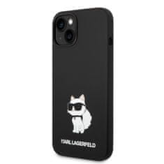 Karl Lagerfeld Lagerfeld Liquid Silicone Choupette NFT Zadní Kryt pro iPhone 14 Plus Black