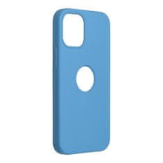 FORCELL Obal / kryt na Apple iPhone 12 Mini Tmavě modrý s dírou - Forcell Silicone Case