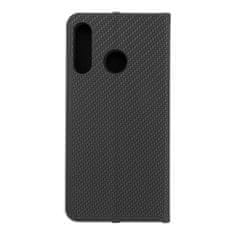 FORCELL Pouzdro / obal na Huawei P30 Lite černé - knížkové LUNA CARBON