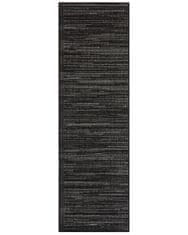 Elle Decor AKCE: 80x350 cm Kusový koberec Gemini 105549 Night Silver z kolekce Elle – na ven i na doma 80x350