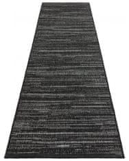 Elle Decor AKCE: 80x350 cm Kusový koberec Gemini 105549 Night Silver z kolekce Elle – na ven i na doma 80x350