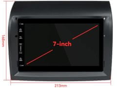 Hizpo Autorádio pro FIAT/CITROEN/PEUGEOT s 7" LCD, Android 11 WI-FI, GPS