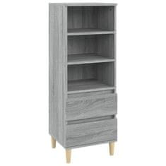 Greatstore Skříň highboard šedá sonoma 40 x 36 x 110 cm kompozitní dřevo