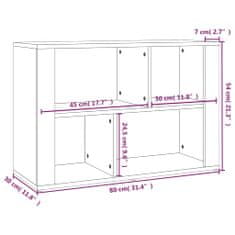 Vidaxl Příborník betonově šedý 80x30x54 cm kompozitní dřevo