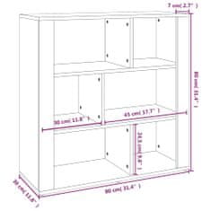 Vidaxl Příborník bílý s vysokým leskem 80x30x80 cm kompozitní dřevo