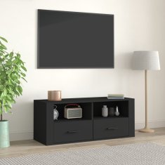 Vidaxl TV skříňka černá 100 x 35 x 40 cm kompozitní dřevo