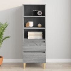 Greatstore Skříň highboard šedá sonoma 40 x 36 x 110 cm kompozitní dřevo