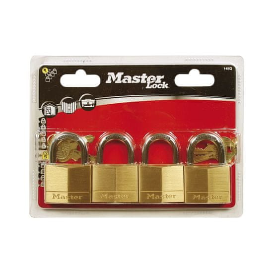 Master Lock Visací zámek MASTER LOCK 140Q 4 x 40 mm, mosazný