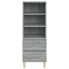 Greatstore Skříň highboard šedá sonoma 40 x 36 x 110 cm kompozitní dřevo