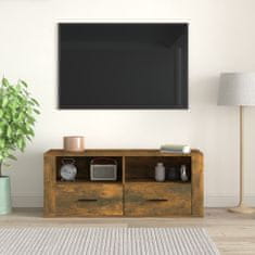 Vidaxl TV skříňka kouřový dub 100 x 35 x 40 cm kompozitní dřevo