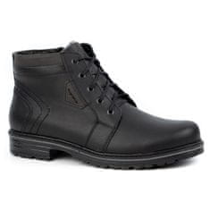 Zimní kožené boty J34S Black velikost 41