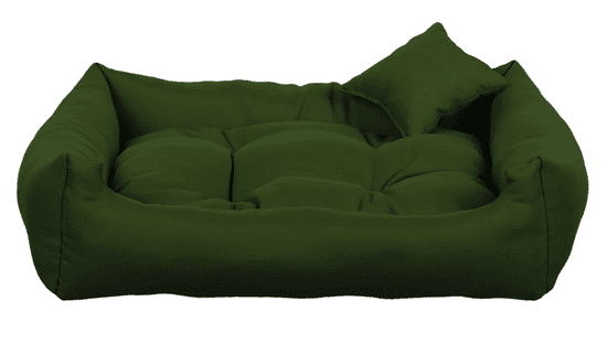 Palkar BOHO obdélníkový pelech pro psa, tmavě zelený - 55 cm x 45 cm