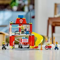 LEGO City 60375 Hasičská stanice a auto hasičů