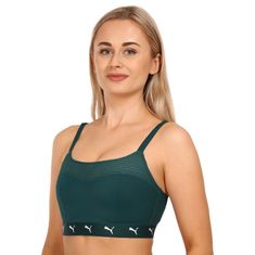 Puma Dámská sportovní podprsenka zelená (701219634 002) - velikost S