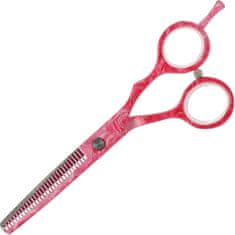 Enzo Wolf Efilační Nůžky Pro Praváky 5,5 Pink Rose Offset Kadeřnické Na Stříhání Vlasů Do Salonu Řada Classic